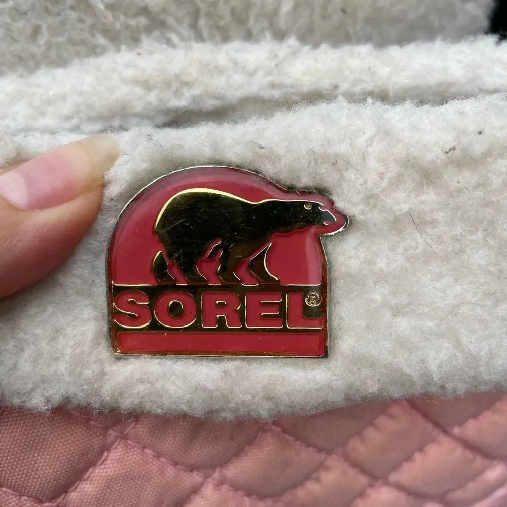 SOREL Powder Storm Pink Quilted Lined Pull On Winter Snow Boots